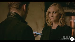 The Originals 5x13 Caroline plays the voicemail to Klaus  Klaroline Scene 1 [upl. by Nyleahs]