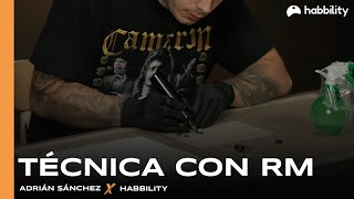 Técnicas de Relleno con Aguja Para Tatuar Round Magnum  Adrián Sánchez  Curso Tatuador [upl. by Acinomaj]