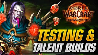 The War Within Beta Warlock Talent Builds and Combat Testing AOE and ST [upl. by Serica738]