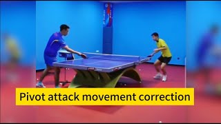 【table tennis】Zhang Jike helps national team members correct subtle pivot attack movements [upl. by Ecnar]