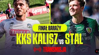 Piłka nożna finał baraży KKS Kalisz Stal Stalowa Wola [upl. by Ladd]