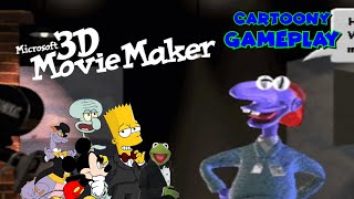 Cartoony Gameplay Microsoft 3D Movie Maker [upl. by Jephum]