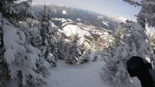 Powder trees and ski route in Skiwelt Wilder Kaiser Sunny Days [upl. by Booker64]