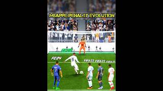 Evolution Of Mbappe  Penalty Kicks From FIFA 21 To FC 25 mbappe penaltykick shorts [upl. by Madai]