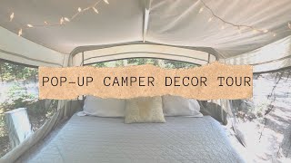 Pop Up Camper Remodel Redo and Decor Tour [upl. by Ylek159]