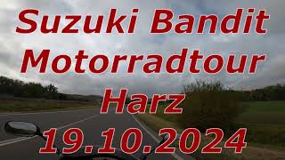 Suzuki Bandit Motorradtour Harz 19102024 [upl. by Graces284]