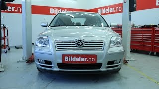 Toyota Avensis Hvordan bytte hovedlykt  2003 til 2008 mod T25 [upl. by Ecerahc41]