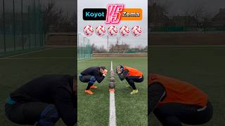 ⚫️ or 🟠 goalkeeper challenge koyot vs zema football battle fctretiy mediateam funnyshorts [upl. by Lewak]