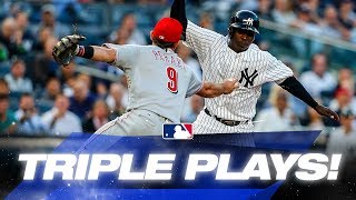 Recent MLB Triple Plays  MLB Highlights [upl. by Moshe437]