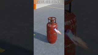 LPG gas cylinder Vs bullet 🙄lpg gas bullet shorts fact video youtube [upl. by Laflam]