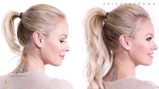 How To Perfect Ponytail  Hidden Crown [upl. by Aeslahc]