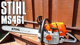 STIHL MS461 Chainsaw Review [upl. by Aenad52]