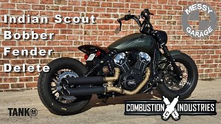 Indian Scout Bobber Fender Delete [upl. by Ilek]