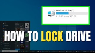 How to lock drive in windows 10  Secure Your Laptop  2024 youtubeindia [upl. by Ellenid]