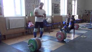 Klokov Dmitry clean 215 kg 3072013 [upl. by Anikas]