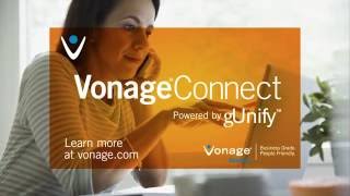 Vonage Connect powered by gUnify™  Salesforce CRM [upl. by Jacquet]