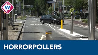 Pollers in Den Haag zorgen voor verkeerschaos [upl. by Asiulana]