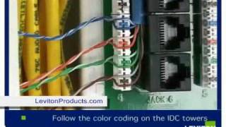 How to install Leviton Category 5e Module Installation  LevitonProductscom [upl. by Elyrpa]