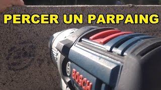 percer un parpaing faire un trou dans un parpaing béton [upl. by Haase]