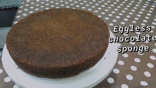 Eggless chocolate sponge1kgBasicampsimpleCreamy creations [upl. by Natsyrk]