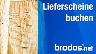 brodosnet Tutorial Lieferscheine verbuchen [upl. by Guenevere]