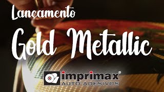 IMPRIMAX Como decorar com adesivo cromado  Gold Metallic Lançamento 2018 [upl. by Backer]