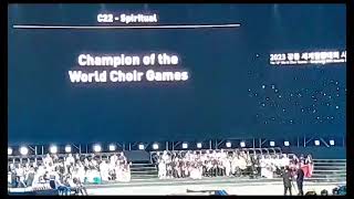 World Choir Games 2023 SOLIDEOVOICE Champion of The World Choir Games c22spiritual [upl. by Quinta]