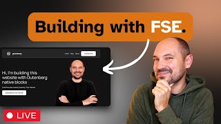Creating a website with Gutenberg FSE WordPress 67 Twenty TwentyFive Theme LIVE [upl. by Esylla]