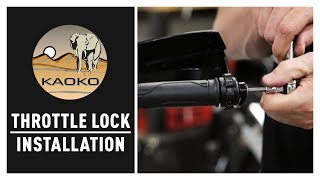 How To Install A Kaoko Throttle Lock amp The Benefits Of Having One [upl. by Labannah]