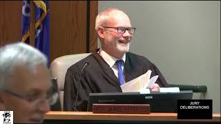 Ezra McCandless Trial Jury Deliberations requests from jury of evidence [upl. by Llerehc]