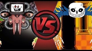 OMEGA FLOWEY VS ULTRA SANS IN A NUTSHELL [upl. by Salena211]