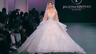 FASHION SHOW JOLIPOLI COUTURE BY ANH THU 2025 BRIDAL COLLECTION  FASHION WEEK [upl. by Dyun]