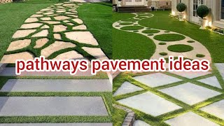 pathways pavement ideas  pathways ideas landscaping  pavedwalkway [upl. by Aicilaanna708]