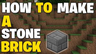 How to make a stone brick in Minecraft 121 [upl. by Ayisan]