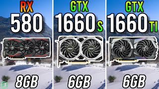 RX 580 8GB vs GTX 1660 Super vs GTX 1660 Ti [upl. by Yenohtna]