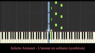 Juliette Armanet  L amour en solitaire piano tutoriel [upl. by Rolandson]