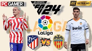 FC 24  Atletico Madrid vs Valencia  La Liga 2425 Full Match  PC™ 4K60 [upl. by Ecyor]