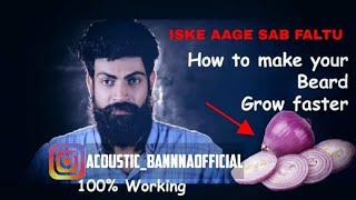 How to grow your beard faster  100 working [upl. by Ennasil]