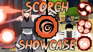 Shindo Life Scorch Showcase [upl. by Eittik]