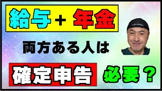 「給与と年金」がある人が【確定申告】必要か不要か確認する方法 [upl. by Honorine]