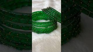 GREEN CHUDI SET 😍💚  shorts bangles viralvideo [upl. by Adim592]