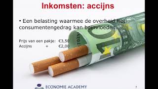 Economie Academy voor Vmbo GLTL  waaruit bestaat de overheid  inkomsten en uitgaven [upl. by Ranjiv731]