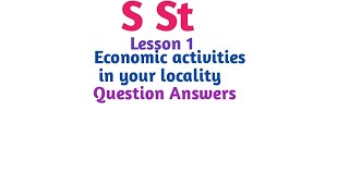 Economic Activities In Your Locality Question Answers Class 8 [upl. by Luna]