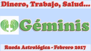 Predicciones para Géminis  Trabajo Salud Estudios Dinero Febrero 2017  Tarot [upl. by Nahtanaoj]