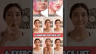 Simple Face Lifting Exercises For Jowls amp Laugh Lines 🔥 antiaging faceyogo shorts exercise [upl. by Hannaoj]