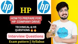 Hp interview questions  how to prepare for hp drive  aptitude test  online assessment  hr questi [upl. by Sixla]