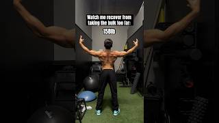 TOOK THE BULK TOO FAR fitness motivation gymmotivation weightloss [upl. by Brookner]