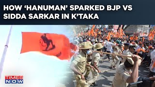 Mandya Massive BJP Protest In Sidda’s Karnataka Congress Faces Ire Over ‘Hanuman Flag’ Move [upl. by Arihsa849]