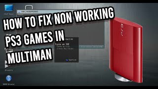 How to fix nonworking ps3 games in Multiman  PS3 Jailbreak [upl. by Niltag999]