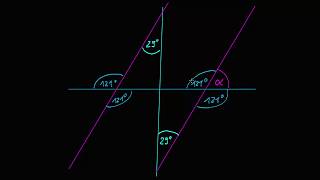 Berechnungsbeispiel Winkel im Dreieck schneidende Geraden [upl. by Namyw]